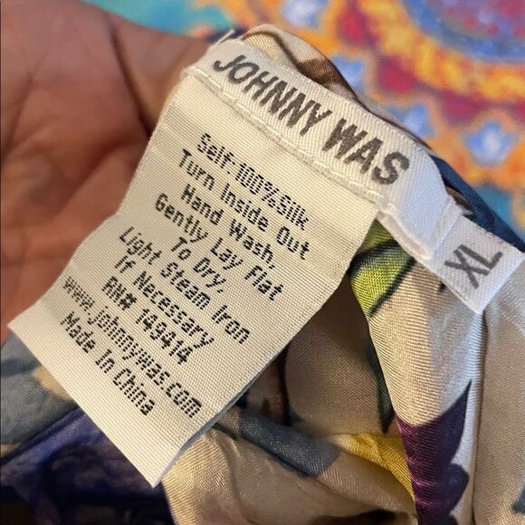 Johnny Was Silk Kimono Reversible XL - Picture 9 of 9